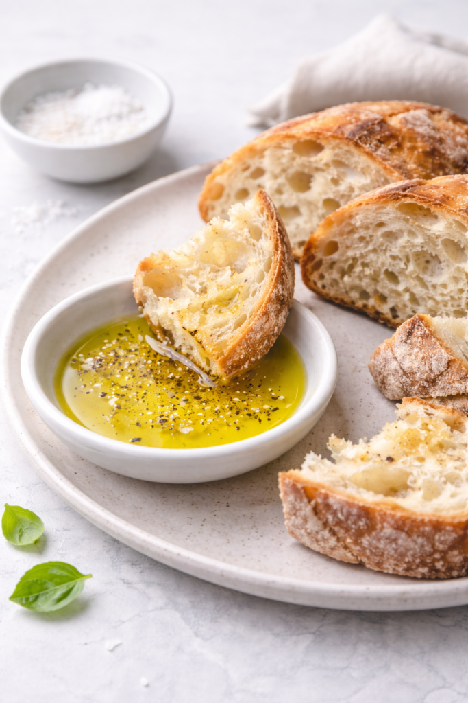 Pieczywo maczane w oliwie z oliwek