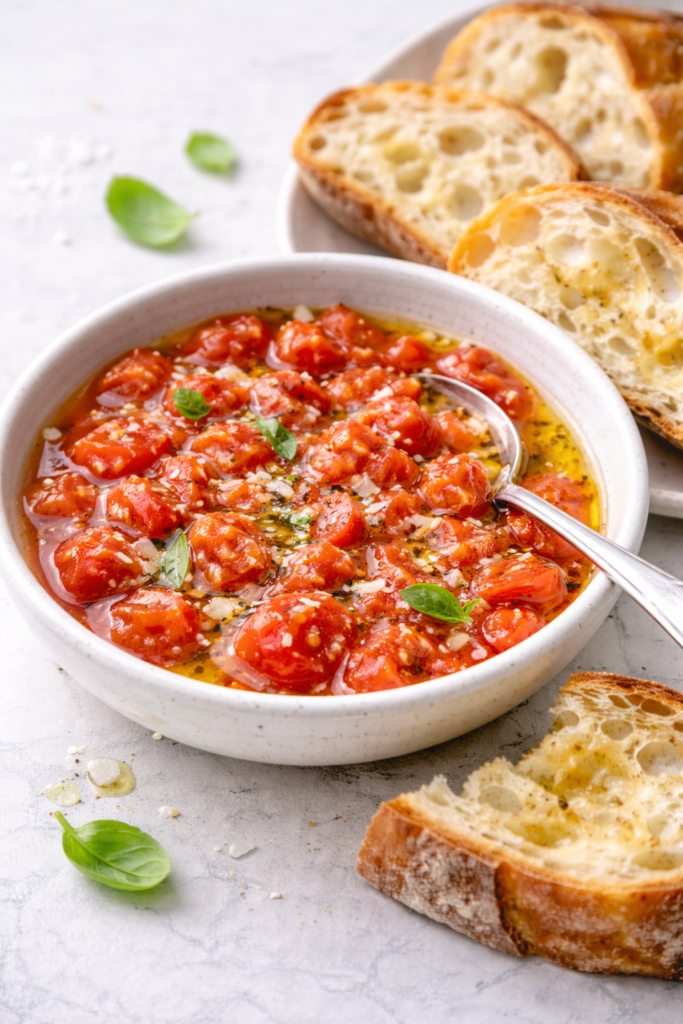 Pasta z pomidorów, czosnku i oliwy z oliwek do pieczywa