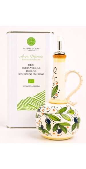 ALT: Sycylijska oliwa BIO extra virgin 1L z ceramicznym dzbankiem