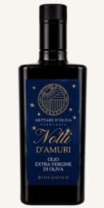 Oliwa z oliwek extra virgin BIO Notti d'Amuri 500 ml w czarnej butelce – sycylijska oliwa premium