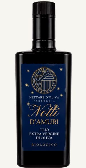 Oliwa z oliwek extra virgin BIO Notti d'Amuri 500 ml w czarnej butelce – sycylijska oliwa premium